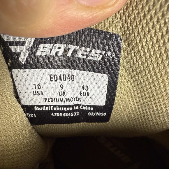 Bates Beige Men\'s Velocitor Waterproof Side Zip Work Boot Size 10 main image 4